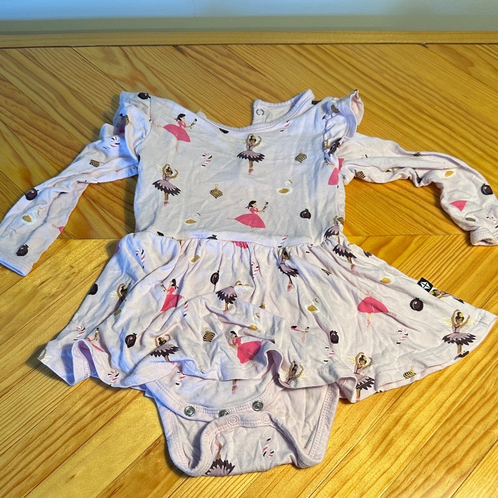 Kyte Long Sleeve Twirl Bodysuit in Sugar Plum